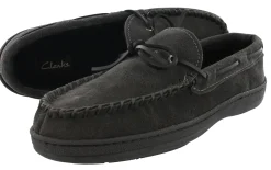 Clarks Men Warm Cozy Slip On Moccasin Winter Slippers Rudy