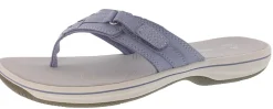 Clarks Women Sandals Lightweight Flip Flops Breeze Sea