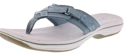 Clarks Women Sandals Lightweight Flip Flops Breeze Sea