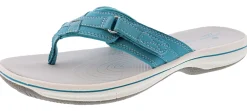 Clarks Women Sandals Lightweight Flip Flops Breeze Sea