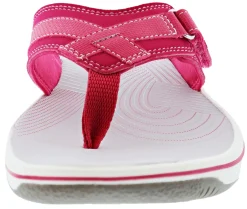 Clarks Women Sandals Lightweight Flip Flops Breeze Sea