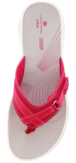 Clarks Women Sandals Lightweight Flip Flops Breeze Sea