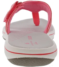 Clarks Women Sandals Lightweight Flip Flops Breeze Sea