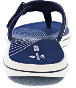 Clarks Women Sandals Lightweight Flip Flops Breeze Sea