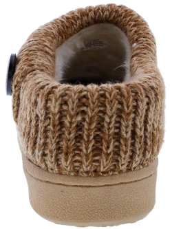 Clarks Women's Knitted Collar Clog Winter Slippers Angelina