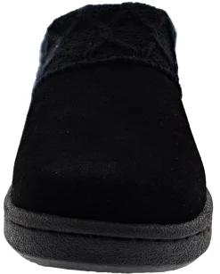 Clarks Women's Knitted Collar Clog Winter Slippers Angelina