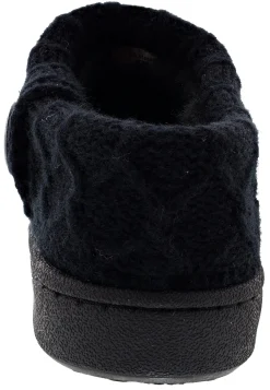 Clarks Women's Knitted Collar Clog Winter Slippers Angelina