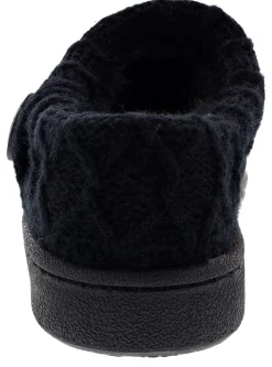 Clarks Women's Knitted Collar Clog Winter Slippers Angelina