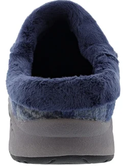 Easy Spirit Women's Travelfurr 2 Wide Width Slip On Mule Clogs