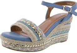 Patrizia Tisch Woven Wedge Sandals by Spring Step