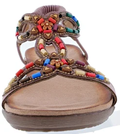 Patrizia Women's Volcanic T-Strap Summer Sandals By Spring Step