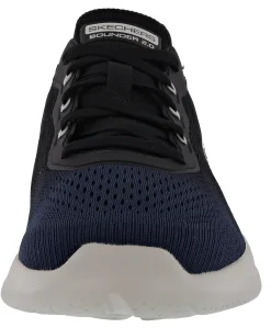 Skechers Men's Bounder 2.0 Tellem Lace Up Hands Free Slip Ins Walking Shoes