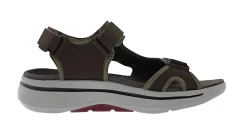 Skechers Men's Go Walk Arch Fit - Mission II Hook & Loop Strap Sandal