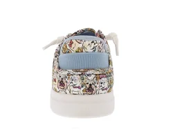 Skechers Women's Slip-Ins Bobs D'vine- Preppy Pup Canvas Upper Shoes