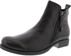 Spring Step Women Side Zipper Leather Booties Oziel